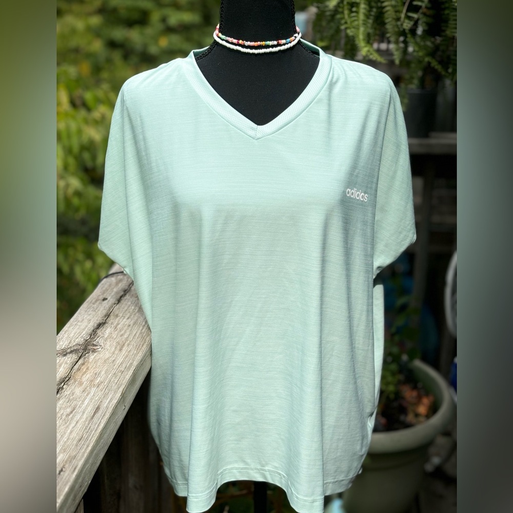 Adidas ClimaLite Mint Green Top